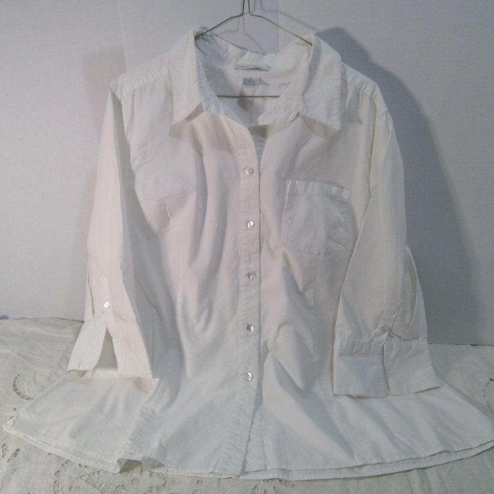 Edward White Blouse Women's Plus Size2X
